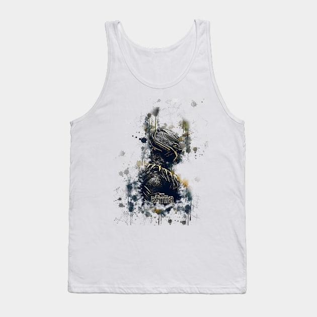 Black Panther Tank Top by RifkyAP28